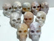 10 Pieces Sakura Flower Agate Skull Carving