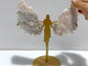 Beautiful Aura Quartz Cluster Angel Wing Carving With Stand