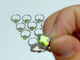 Peridot Cut Faceted Ring Waterdrop Shape Wholesale