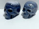 2 Pieces Large Druzy Geode Agate Skull Carving