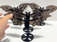 4 Pairs Ice Obsidian Bat Wing Carving With Stand