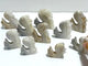 10 Pieces Clear Quartz Cluster Squirrel Carving