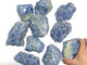 10 Pieces Raw Blue Calcite Mixed Peridot Specimen