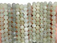 14 Pieces 8mm Light Green Moonstone Bracelet