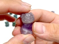 Mini Pug Dog Carving Wholesale Moss Agate Chevron Amethyst