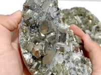 3 Pieces Large Pyrite Mixed Clear Quartz Cluster Specimen For Collection