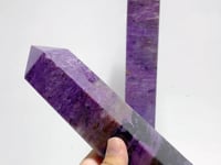 2 Pieces Large Charoite Tower Point For Collection
