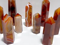 9 Pieces Large Carnelian Crystal Tower Clearance (defect)