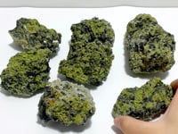 7 Pieces 2.13kg Beautiful Green Tourmaline Specimen For Collection