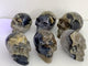 6 Pieces Volcano Agate Skull(UV-Reactive)