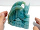 Unique Caribbean Calcite Flying Dragon Castle Carving