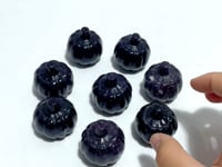 Deep Purple Lepidolite Pumpkin Carving Wholesale