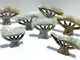 7 Pieces Clear Quartz Cluster Dendroid Guard Carving