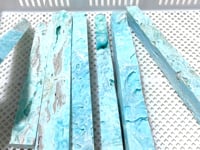 7 Pieces Large Blue Hemimorphite Four-Sided Tower Raw Side