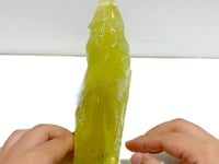 Unique Citrine Wolf Carving