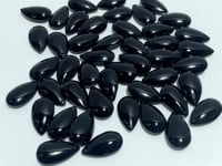 Black Obsidian Teardrop Accessory Pendant DIY Wholesale