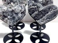 4 Pieces Sphalerite Heart With Stand