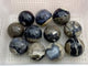 11 Pieces Large Volcano Agate Spheres (UV Reactive)