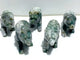 5 Pieces Beautiful Moss Agate Bear Carving