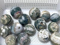 15 Pieces 6th Vein Ocean Jasper Spheres Balls