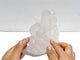 Unique Clear Quartz Flying Dragon Castle Carving