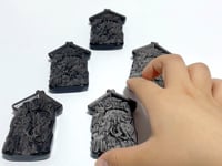 Silver Sheen Obsidian Owl Haunted House Carving Wholesale