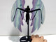 Beautiful Fluorite Angel Wing Carving With Stand