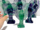 6 Pieces Large Rainbow Fluorite Angel Carving
