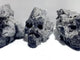 3 Pieces Large Black Clear Quartz Cluster Skull Carving