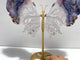 Unique Flower Agate Butterfly Wing Carving With Stand
