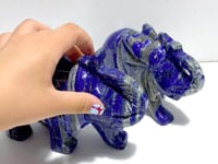 2 Pieces Lapis Lazuli Elephants Carving