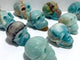 10 Pieces Caribbean Calcite Skull Carving