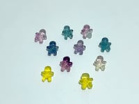 Mini Fluorite Gingerbread Man Carving Wholesale