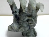 Labradorite Witchcore Demon Hand Carving
