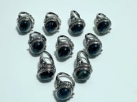 Openable Labradorite Rings With Compartment Wholesale