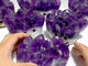 6 Pieces Polished Amethyst Teeth Cluster Groot Carving