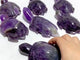 7 Pieces Chevron Amethyst Sea Turtles Carving