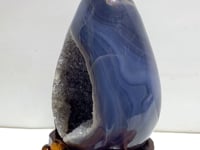 Unique Geode Druzy Agate Dinosaur Egg Home Decor With Stand