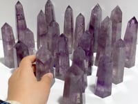 20 Pieces God's Fingerprint Amethyst Light Purple Tower Point