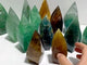 13 Pieces High Quality Large Rainbow Fluorite Flame Mixed Color
