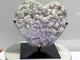 Unique Large Aura Quartz Cluster Heart With Stand #4
