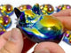 Aura Silver Sheen Obsidian Sleeping Cat Carving Wholesale