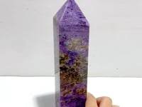 Unique Large Charoite Four-sided Point #4