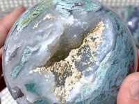 12 Pieces Geode Druzy Moss Agate Spheres