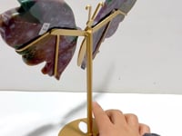 Symmetry Butterfly Wing With Stand Ocean Jasper
