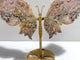 Morocco Agate Butterfly Wing Carving With Stand