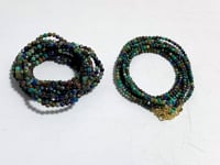 Mini Beads Chrysocolla Mixed Malachite Multi-Faceted Bracelets Necklace Wholesale