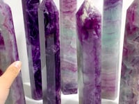 7 Pieces Beautiful Large Rainbow Purple Fluorite Crystal Tower