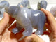 8 Pieces Geode Druzy Agate Bear Carving