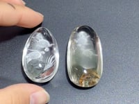 2 Pieces Sea Turtle Garden Quartz Inner Scene Carving